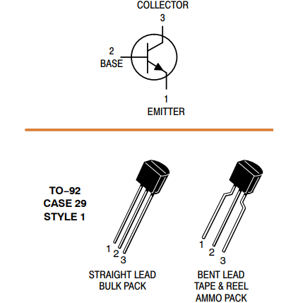 2N3904 NPN Transistor Pin Configuration